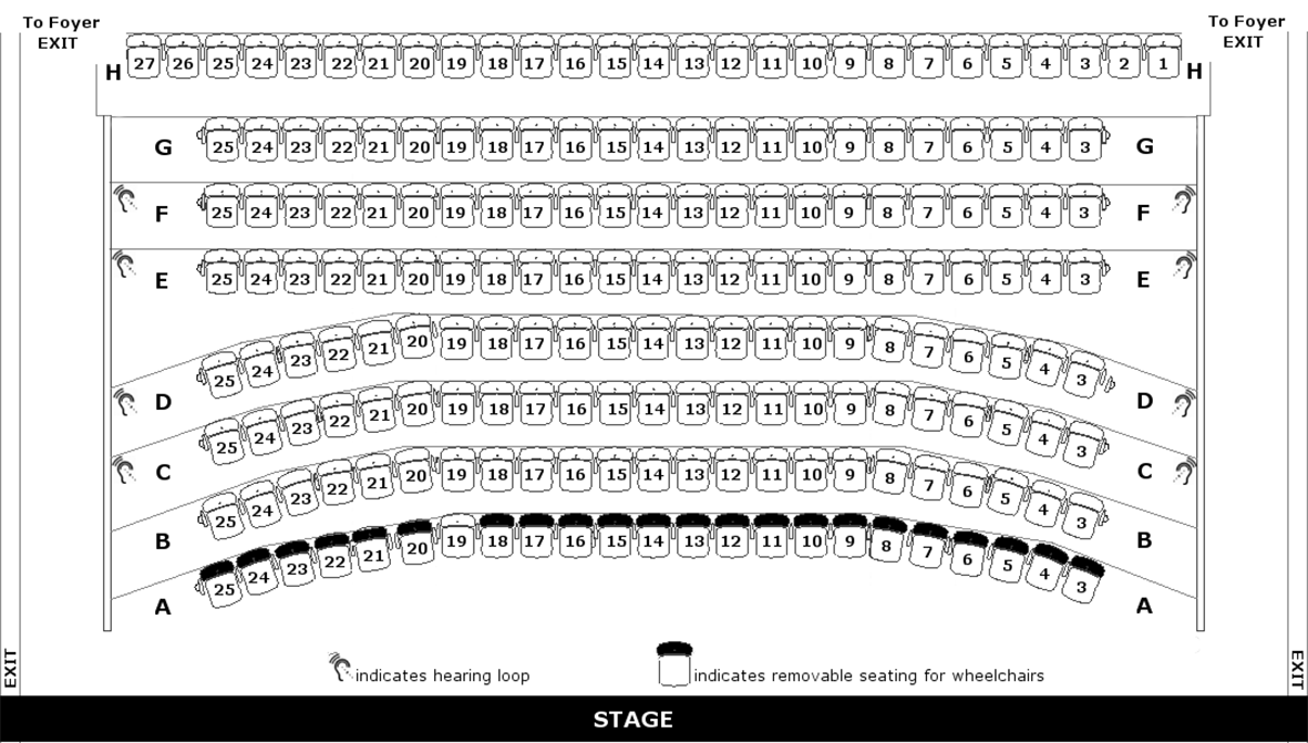 Canberra Theatre Seating Chart